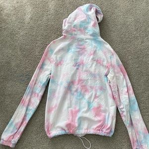 Multicolor jacket with unicorn